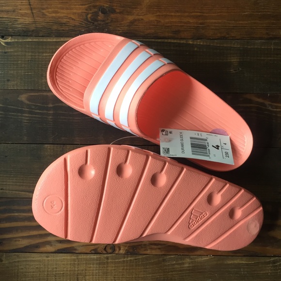 adidas slides peach